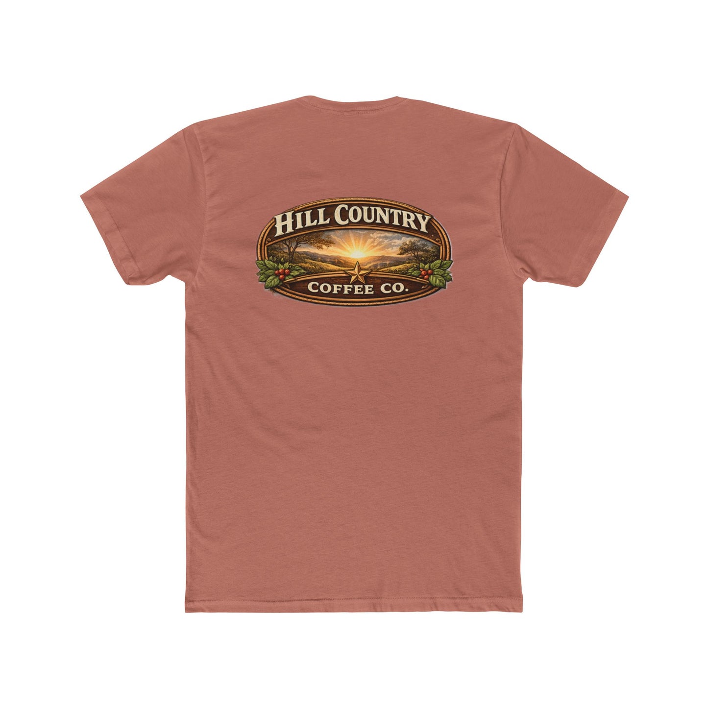 Hill Country Coffee Company Tee — Coffee Shop Logo T-Shirt #2