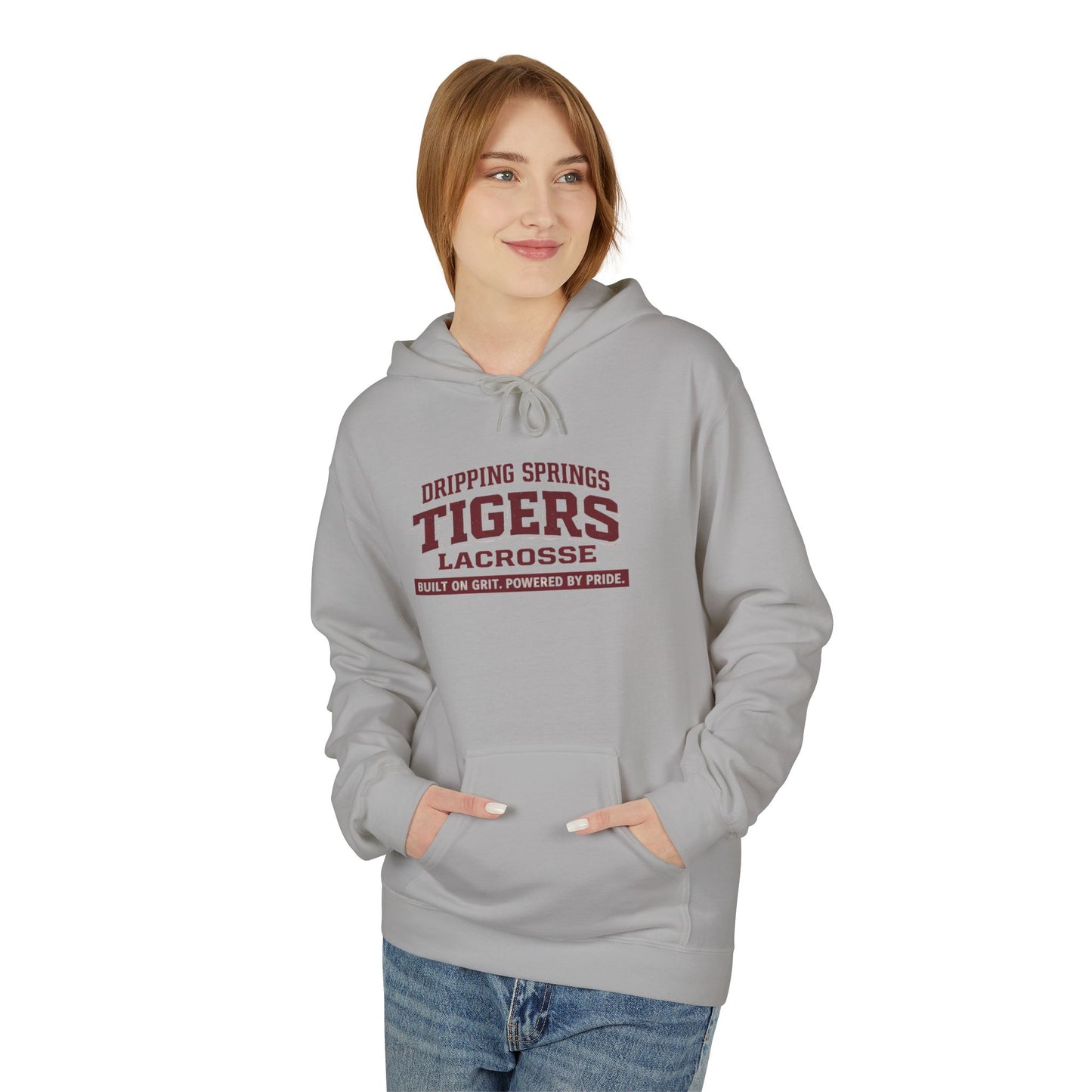 Tigers Lacrosse Hoodie — "Dripping Springs" Team Pride Pullover (multiple colors)