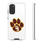 Phone Case — Maroon & Gold Paw Print with DS Monogram