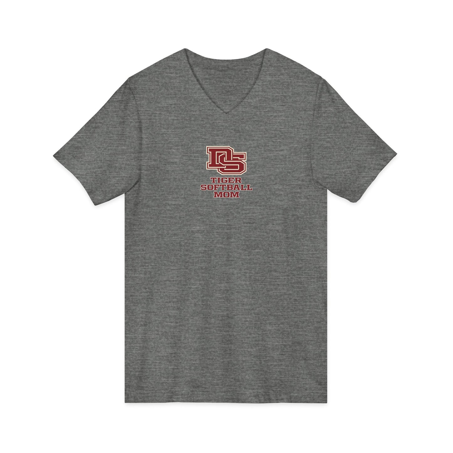 Baseball Mom V-Neck Tee — 'Tigers'