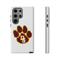 Phone Case — Maroon & Gold Paw Print with DS Monogram