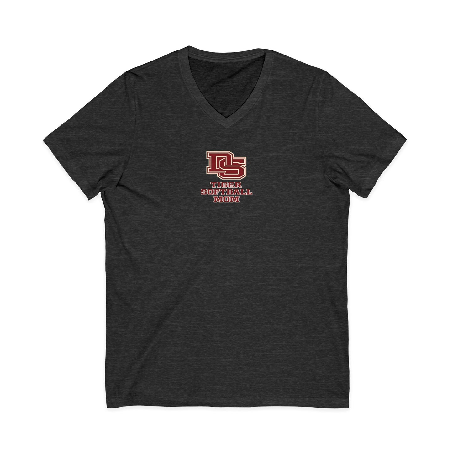 Baseball Mom V-Neck Tee — 'Tigers'
