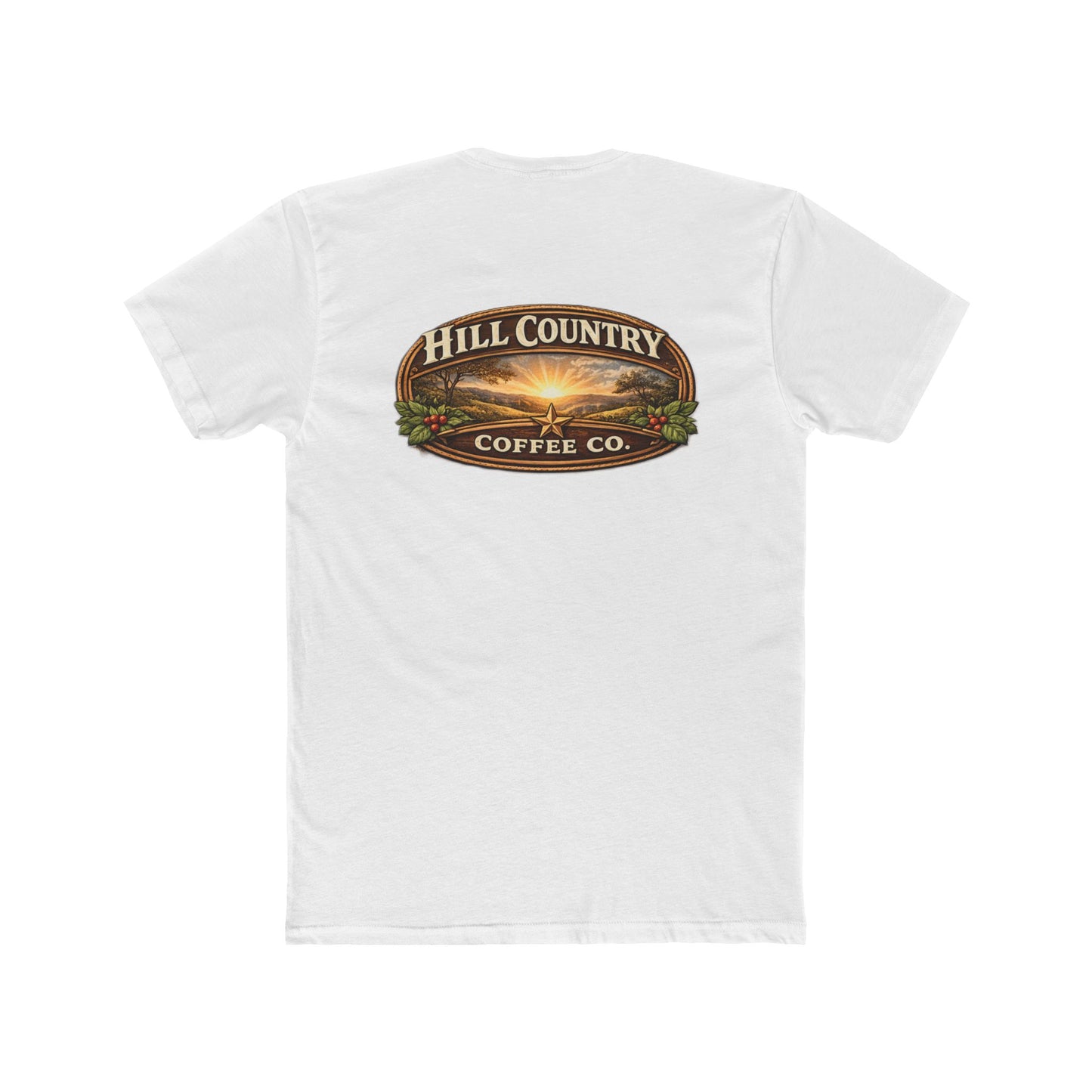 Hill Country Coffee Company Tee — Coffee Shop Logo T-Shirt #2