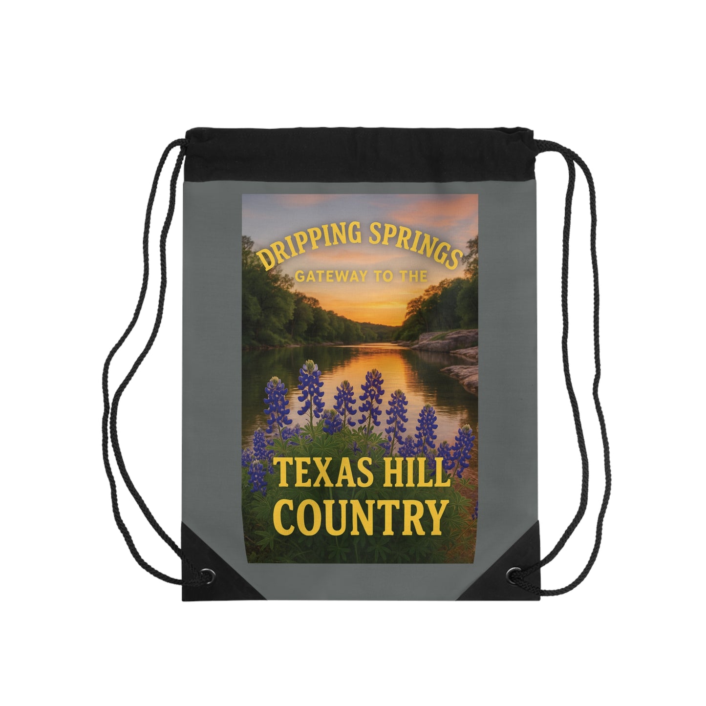 Dripping Springs Tigers Drawstring Bag — School Spirit Gym Sack