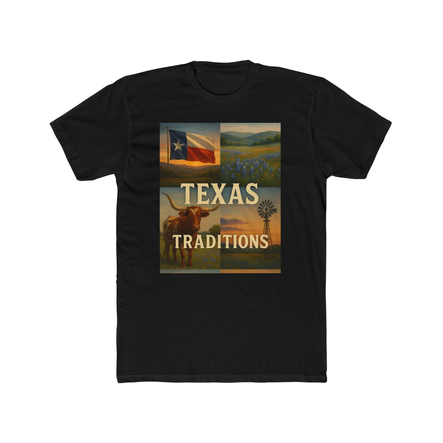 Texas Traditions T-Shirt — Rustic Lone Star Crew Tee