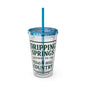 Gateway to Hill Country Sunsplash Tumbler with Straw, 16oz - Perfect for Walks, Workouts, Gifts & School, Customizable Design for Everyone