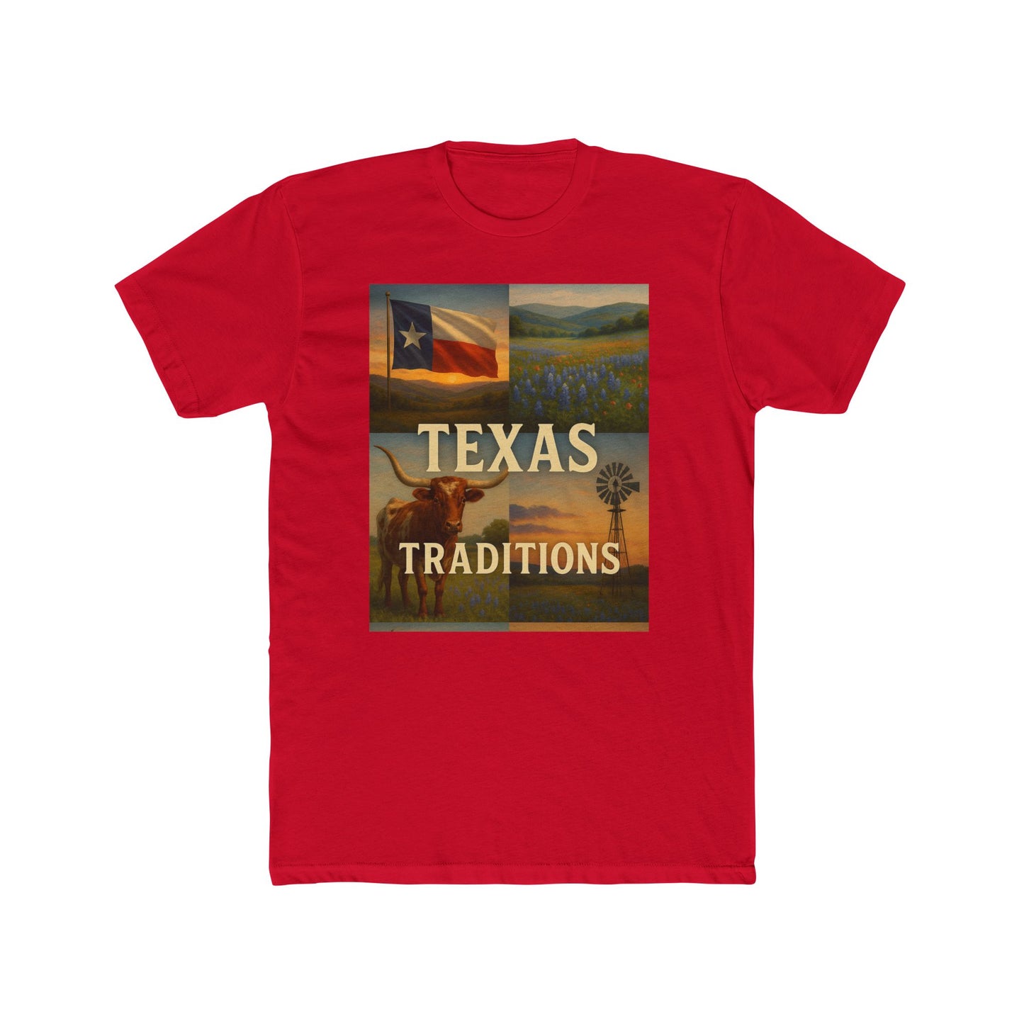 Texas Traditions T-Shirt — Rustic Lone Star Crew Tee