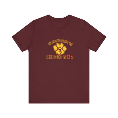 "SOCCER MOM" Unisex Jersey Short Sleeve Tee, 9 color options