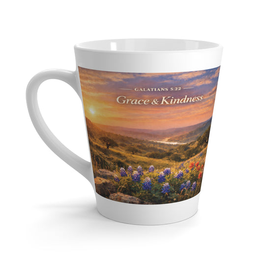 Latte Mug  "Grace & Kindness" (Galatians 5:22)