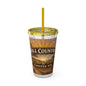 Hill Country Coffee Company 16oz Tumbler with Straw — Iced Coffee Travel Cup