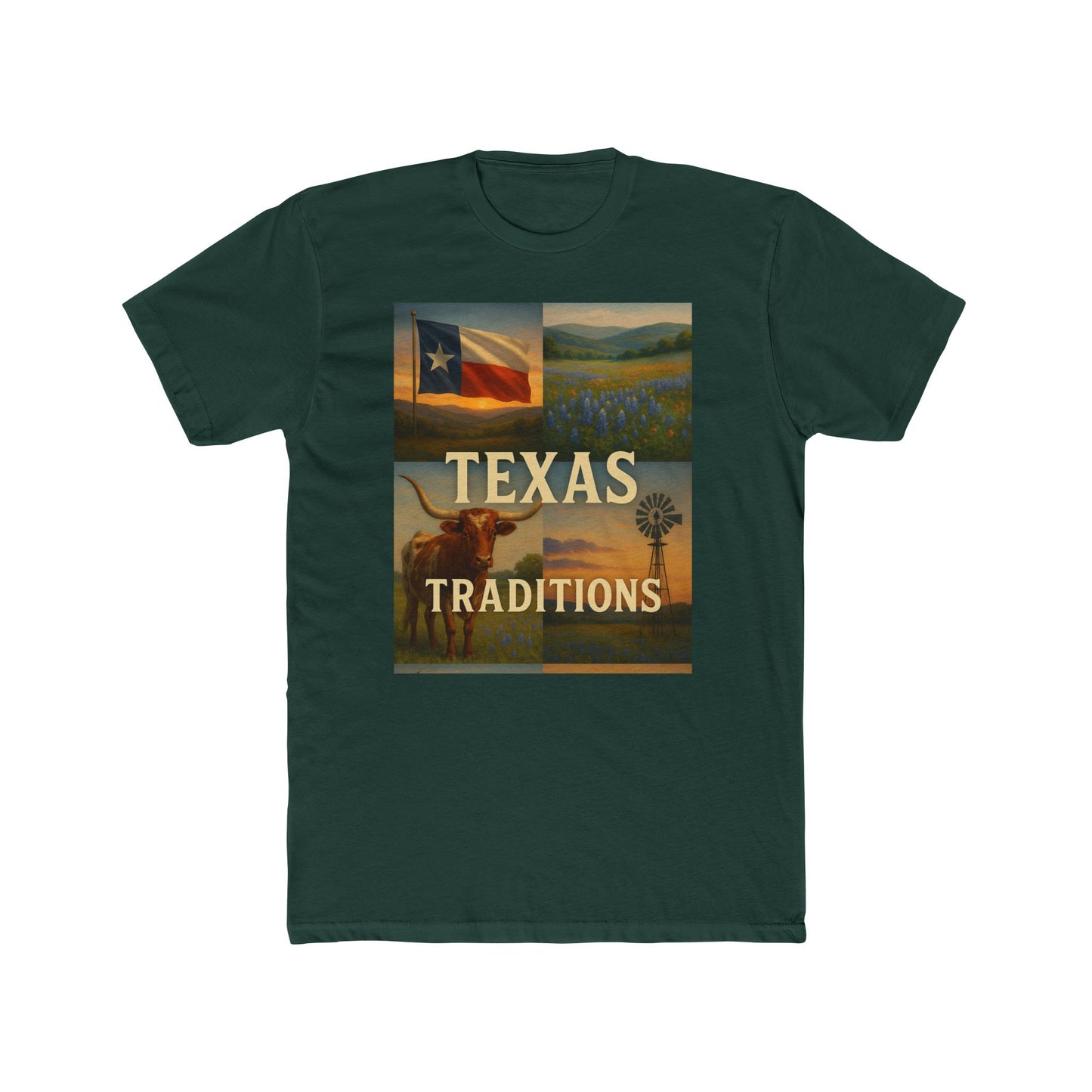 Texas Traditions T-Shirt — Rustic Lone Star Crew Tee