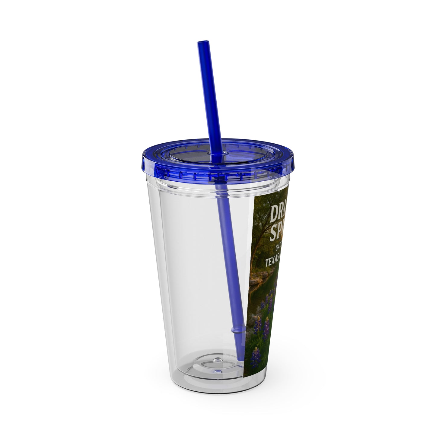 Hill Country Sunsplash Tumbler with Straw, 16oz - Perfect for Walks, Workouts, Gifts & School, Customizable Design for Everyone