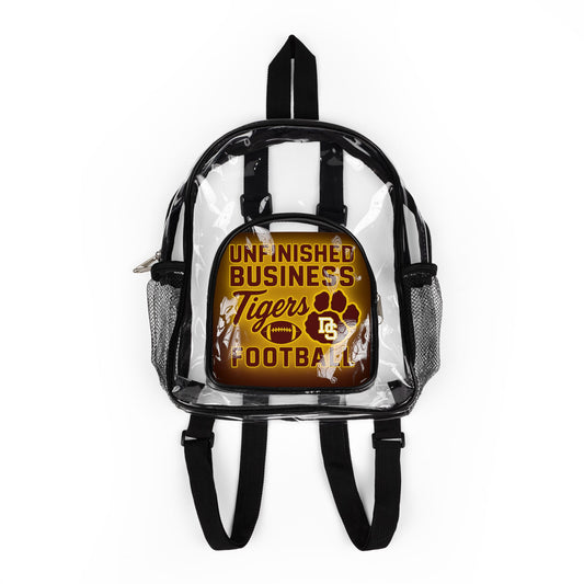 Clear Stadium Backpack with Paw Logo – Transparent School & Game Day Bag
