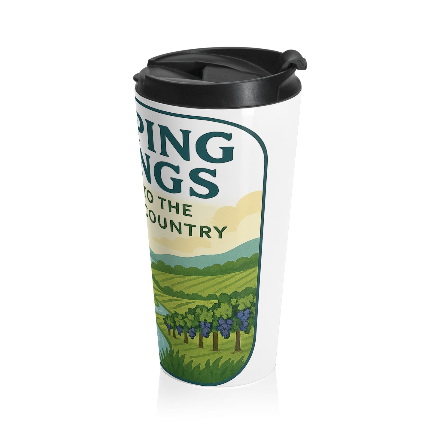 Dripping Springs Travel Mug — 'Gateway to the Hill Country' Stainless Steel Tumbler