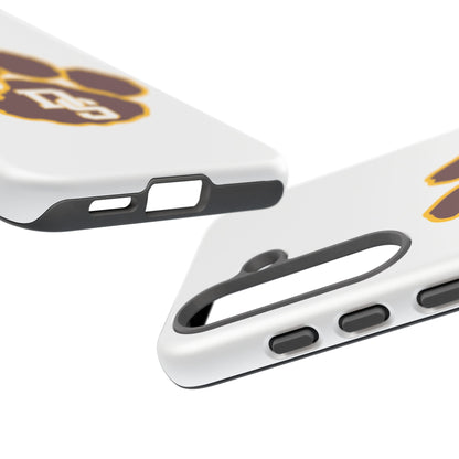 Phone Case — Maroon & Gold Paw Print with DS Monogram