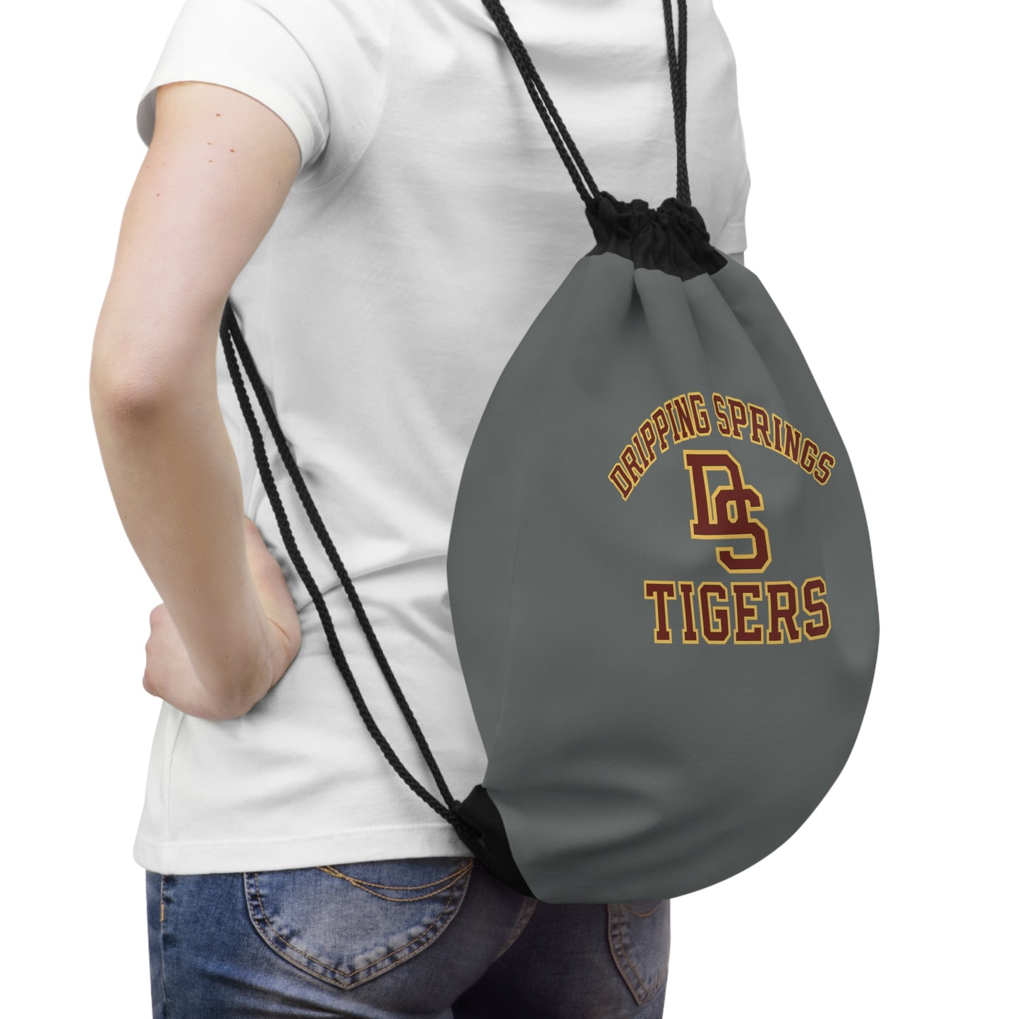 Dripping Springs Tigers Drawstring Bag — School Spirit Gym Sack