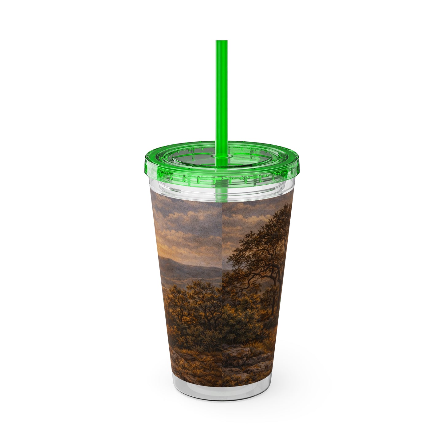 Hill Country Coffee Company 16oz Tumbler with Straw — Iced Coffee Travel Cup