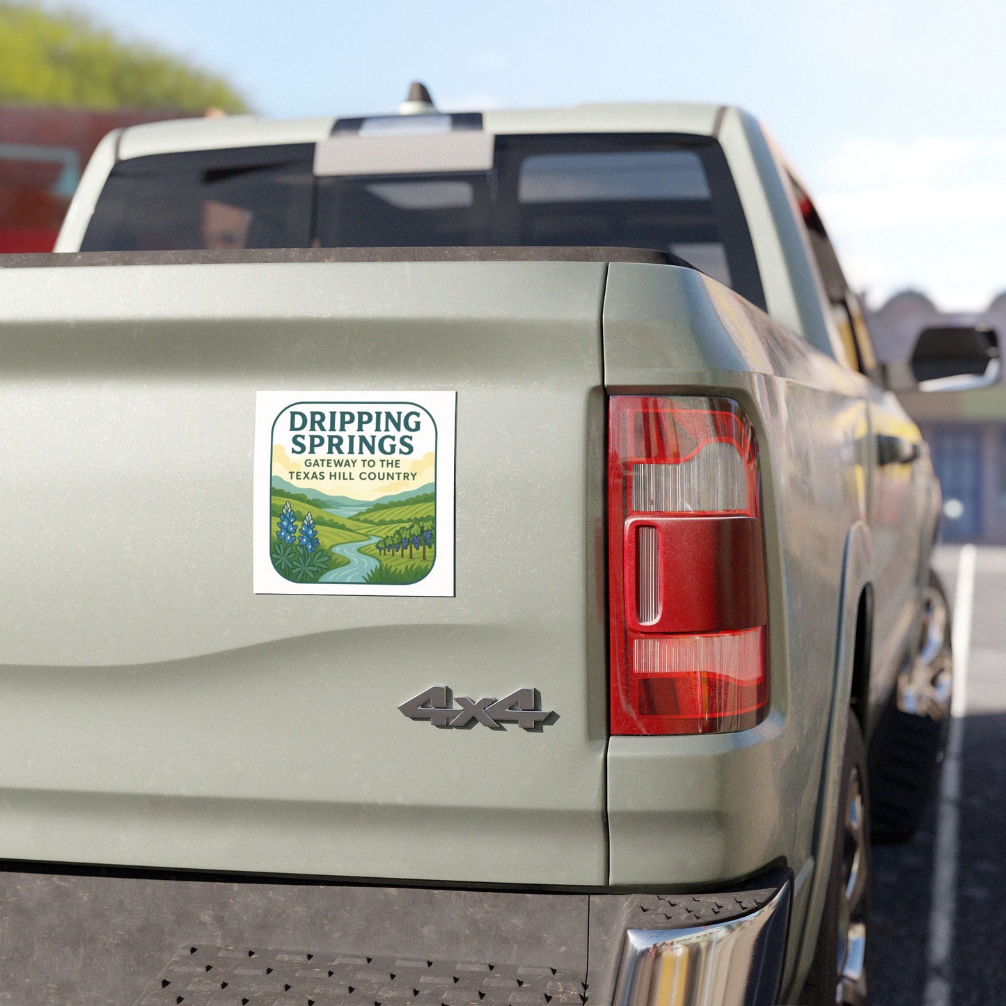 Dripping Springs Texas Hill Country Car Magnet