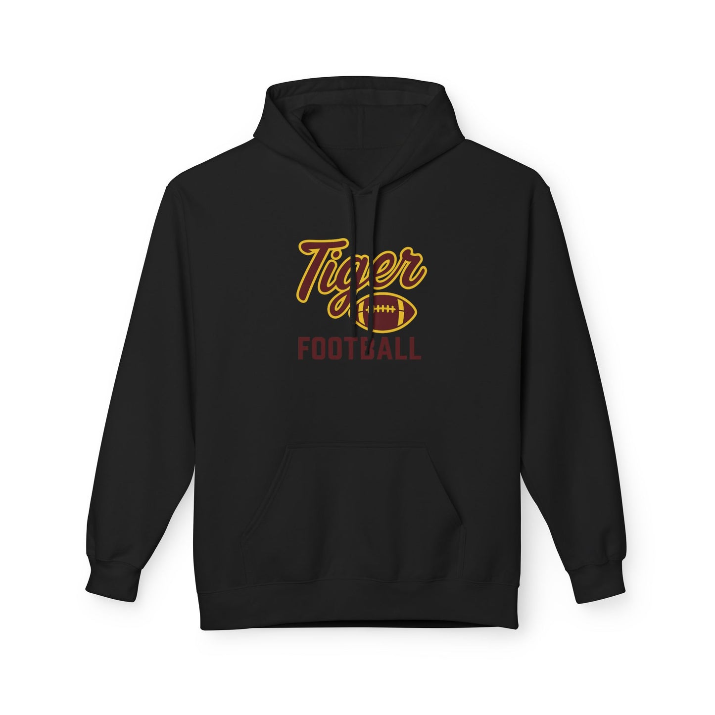 "TIGER FOOTBALL"  Unisex Midweight Softstyle Fleece Hoodie- 6 color options