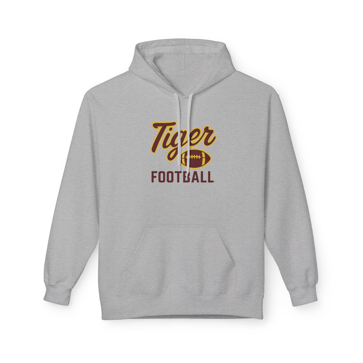 "TIGER FOOTBALL"  Unisex Midweight Softstyle Fleece Hoodie- 6 color options