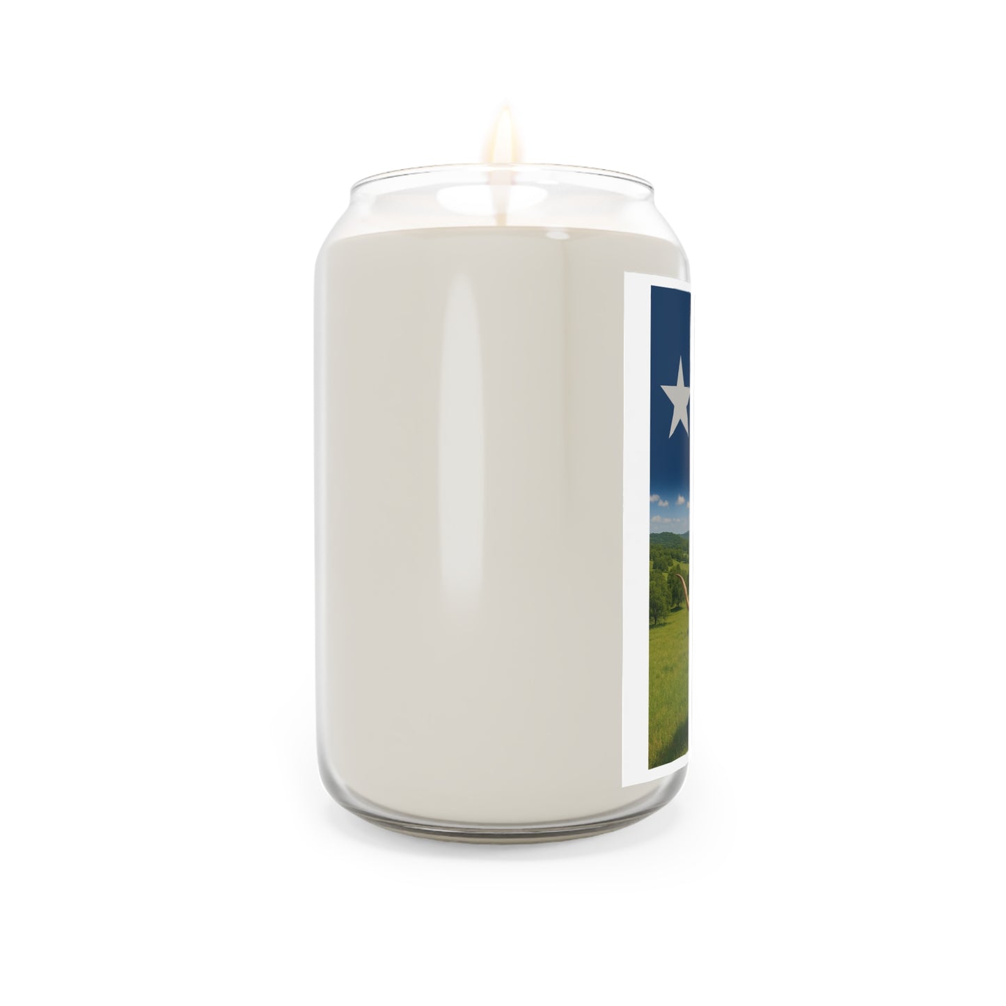Texas Longhorn Soy Candle — 13.75 oz Scented Candle with Lone Star Rustic Farmhouse Vibe