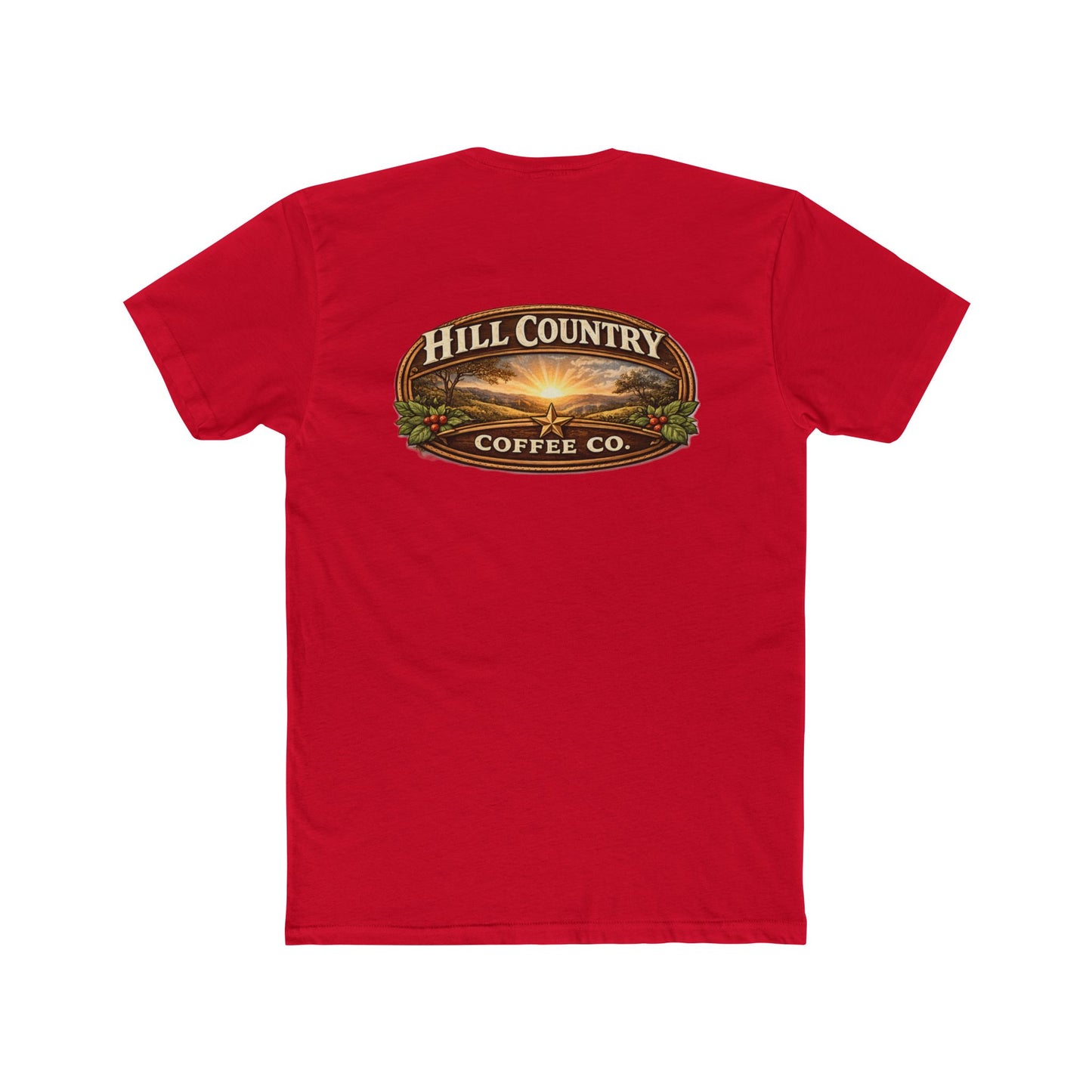 Hill Country Coffee Company Tee — Coffee Shop Logo T-Shirt #2