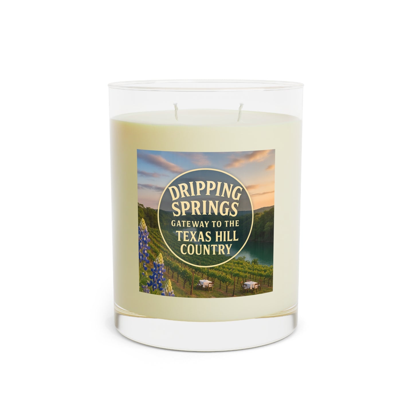 Hill Country  Scented Candle — Texas Hill Country 11oz Glass Candle