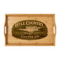 Hill Country Coffee Company Bamboo Serving Tray — Engraved Coffee & Snack Tray