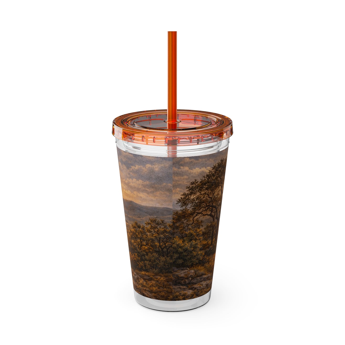 Hill Country Coffee Company 16oz Tumbler with Straw — Iced Coffee Travel Cup