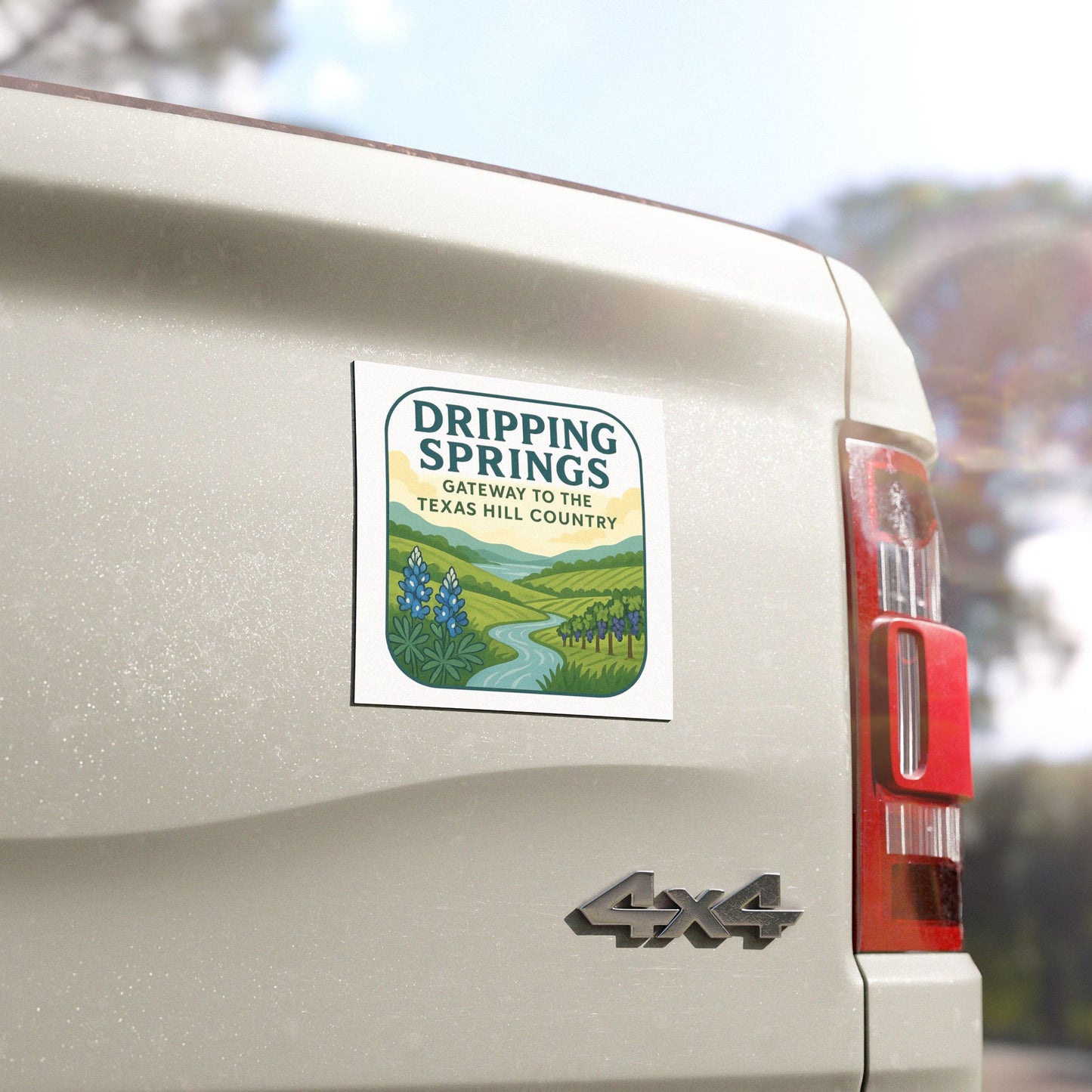 Dripping Springs Texas Hill Country Car Magnet