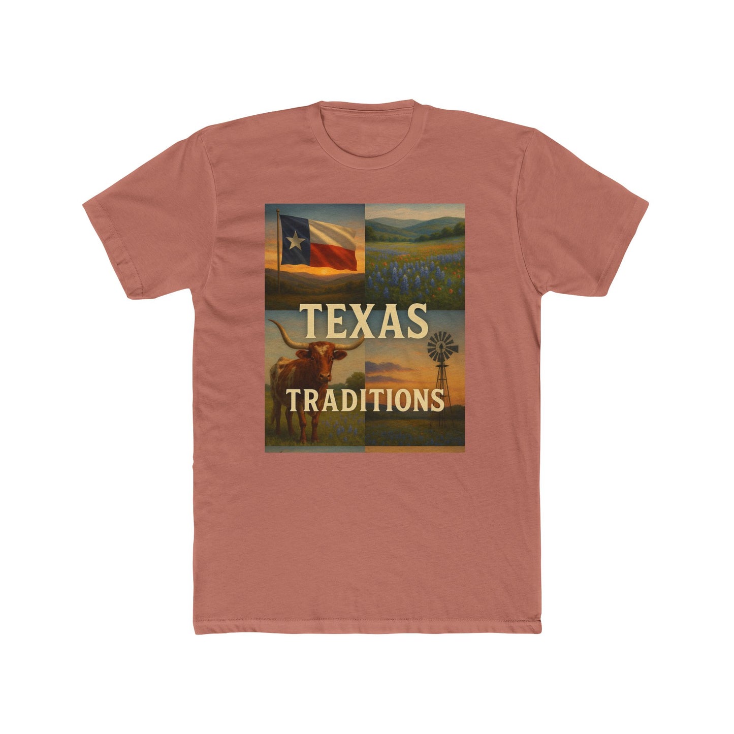 Texas Traditions T-Shirt — Rustic Lone Star Crew Tee