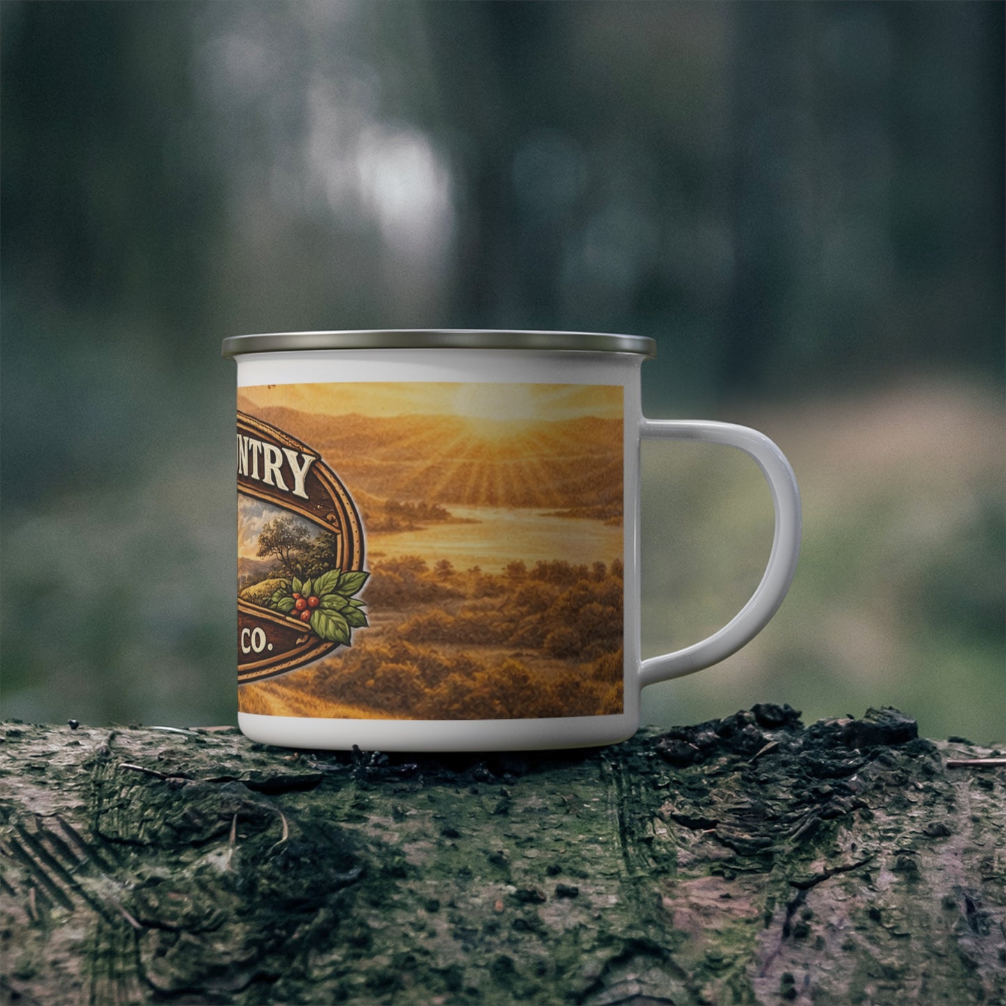 Hill Country Coffee Company Enamel Camping Mug — Everyday  Coffee Cup