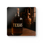 Texas Whiskey Cork Coaster Set — Rustic Bar Drink Coasters (4-Pack)