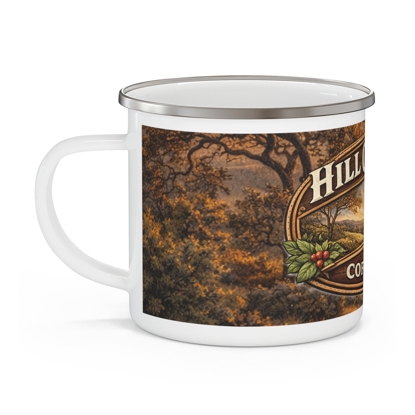 Hill Country Coffee Company Enamel Camping Mug — Everyday  Coffee Cup