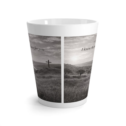 Latte Mug  Jeremiah 29:11  Inspirational Cross