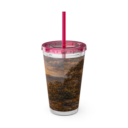 Hill Country Coffee Company 16oz Tumbler with Straw — Iced Coffee Travel Cup