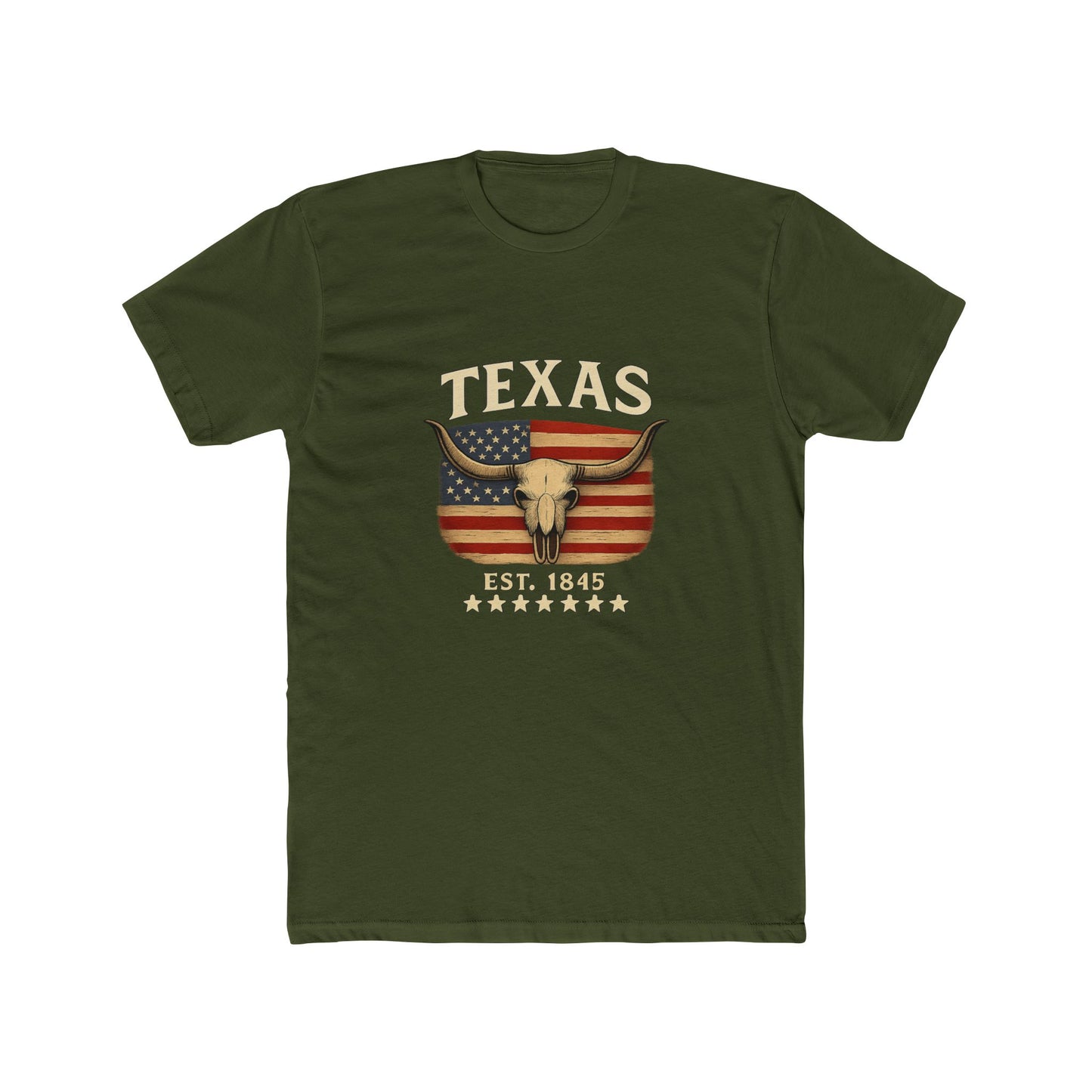 Texas EST 1845 T-Shirt — Vintage State Pride Tee