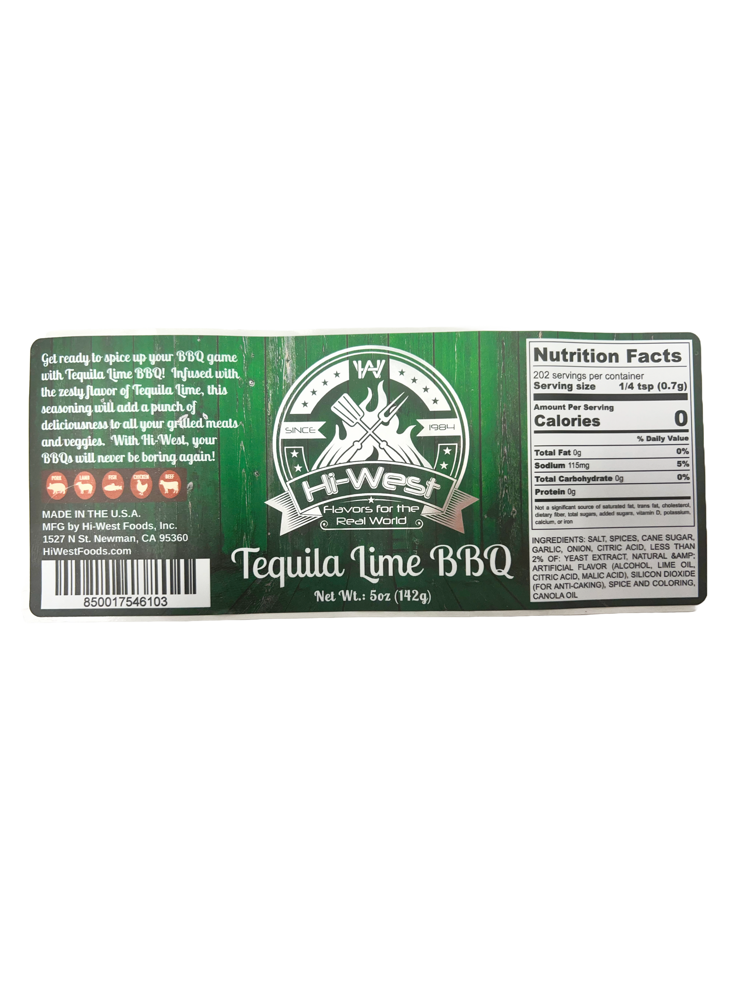 Tequila Lime BBQ Seasoning