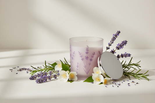 Experience the mesmerizing charm of 'Lavender Crush,' which combines two distinct floral notes into one exceptional candle. The air becomes filled with light herbal and balsamic lavender notes which offer a delicate and soothing atmosphere. The fragrance takes on a rich complexity as a deep floral symphony emerges with jasmine, banana, neroli and honey notes.

Fragrance Notes:

Top Notes: Fresh Lavender, Herbal Rosemary

This JARE Candle offers a sensory exploration meant for lavender enthusiasts. The atmos