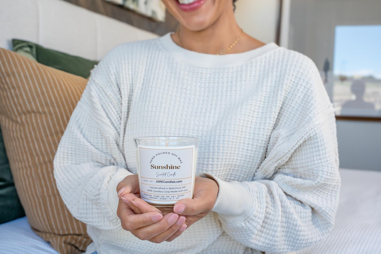 Sunshine - Sweet Bergamot, Fresh Grapefruit - Soy Wax Scented Candle