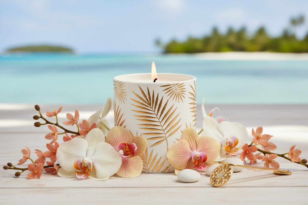 The 'Lili' candle transports you to an extravagant floral-scented island vacation with its unforgettable aroma. The sophisticated combination of essential oils and florals in Lili creates a fragrance that transports you to the highest standard of elegance.

Fragrance Notes:

Top Notes: Exotic Orchid, Sweet Orange Blossom

Picture the atmosphere transformed by the captivating fragrance of exotic flowers which symbolizes the elegance and beauty of your favorite island getaway. 'Lili' transforms your surroundi